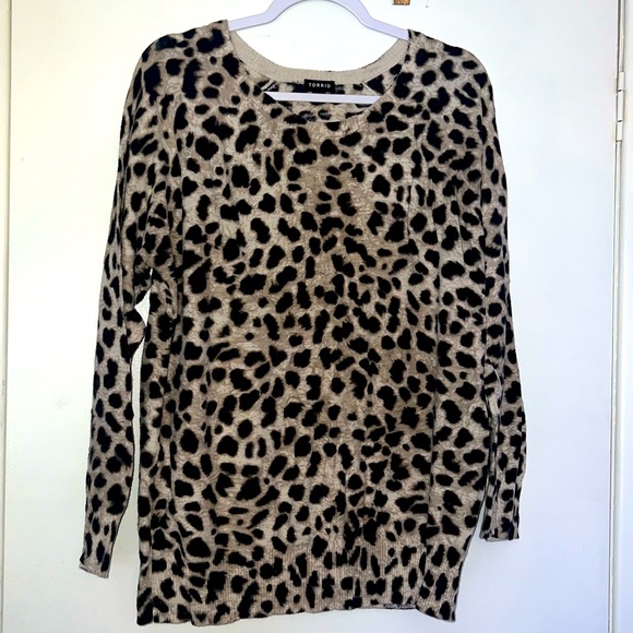 torrid Sweaters - Torrid leopard sweater size 2